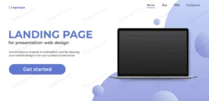 laptop template landing page website concept show crc292a8d21 size0.99mb - title:Home - اورچین فایل - format: - sku: - keywords: p_id:18