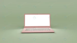 laptop with white screen 3d render illustration wi rnd645 frp28583786 - title:Home - اورچین فایل - format: - sku: - keywords: p_id:18