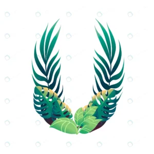 leaf letter u with diffirent types green leaves f crc9671791b size3.36mb - title:Home - اورچین فایل - format: - sku: - keywords: p_id:18