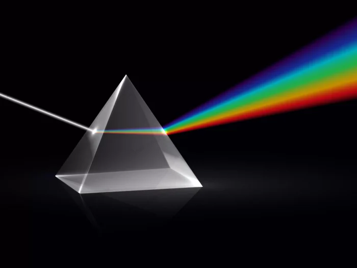 light rays prism ray rainbow spectrum dispersion crc589417d9 size2.54mb - title:وکتور پراکندگی نور از طریق لنز شیشه ای - اورچین فایل - format:EPS - وکتور - sku:crc589417d9 - keywords: p_id:91881