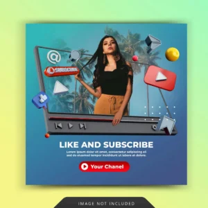 like and subscribe creative concept for instagram social media post promotion template - title:Home - اورچین فایل - format: - sku: - keywords: p_id:18