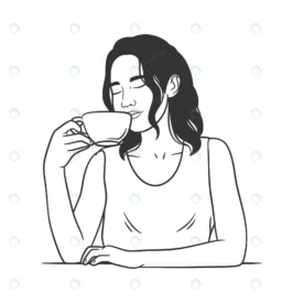 line art drawing women drinking coffee tea woman crc077a11e9 size0.41mb 1 1 - title:Home Main - اورچین فایل - format: - sku: - keywords: p_id:18