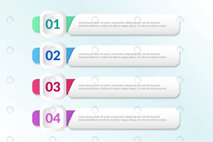 list infographic design with 4 lists info crc02ca68e3 size1.34mb - title:وکتور اینفوگرافیک 4 مرحله ای - اورچین فایل - format:EPS - وکتور - sku:crc02ca68e3 - keywords: p_id:50268