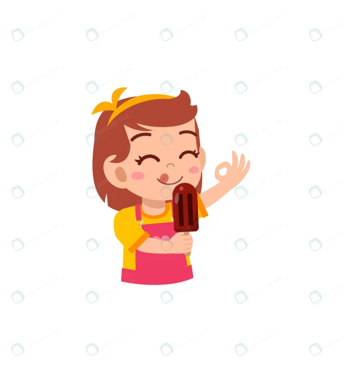 little girl eat sweet ice cream feel happy crc0c775c76 size0.91mb - title:وکتور دختر در حال خوردن بستنی - اورچین فایل - format:EPS - وکتور - sku:crc0c775c76 - keywords: p_id:79195