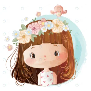 little girl wearing flower wreath her head crcdc0865bb size11.40mb - title:Home - اورچین فایل - format: - sku: - keywords: p_id:18