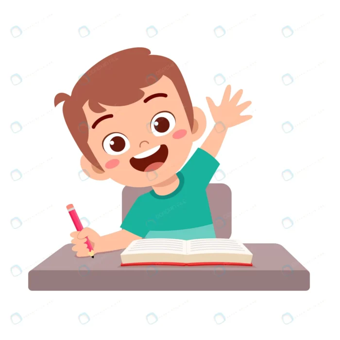 little kid raise hand answer question crcfbb59f00 size0.83mb - title:وکتور دانش آموز آماده جواب دادن به سوال - اورچین فایل - format:EPS - وکتور - sku:crcfbb59f00 - keywords: p_id:79219