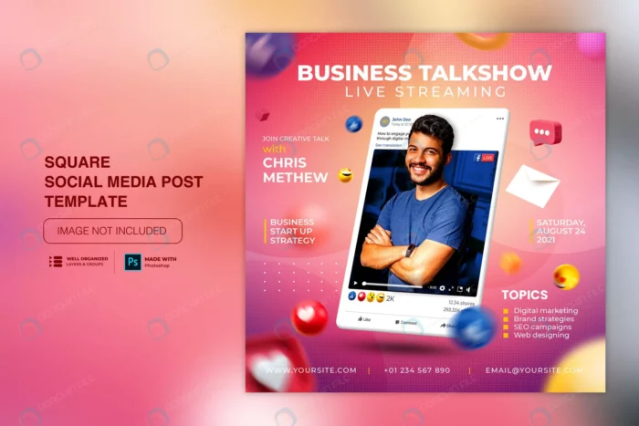 live stream webinar workshop instagram post social rnd654 frp13018530 - title:قالب لایه باز پست اینستاگرام ویژه وبینار - اورچین فایل - format:PSD - فتوشاپ - sku:frp13018530 - keywords: p_id:66951