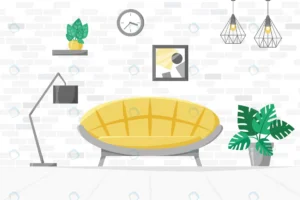 living room home illustration with sofa lamp hous crc40e0c507 size1.38mb - title:Home - اورچین فایل - format: - sku: - keywords: p_id:18