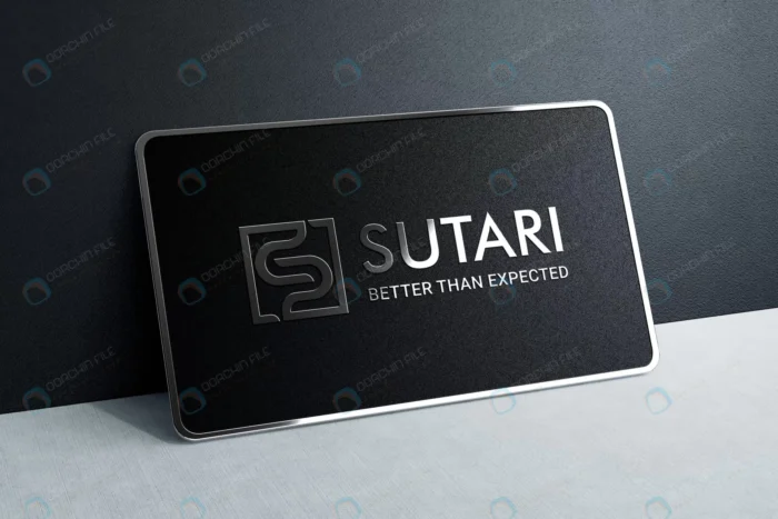 logo design mockup metal business card 1.webp crc2634648b size152.99mb 1 - title:موکاپ کارت ویزیت لایه باز با جای لوگو - اورچین فایل - format:PSD - فتوشاپ - sku:crc2634648b - keywords: p_id:48415