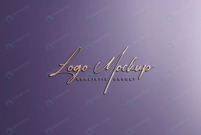 logo mockup 3d rose gold logo signage wall crc393d0b7a size42.37mb - title:موکاپ لوگوی برجسته رئال - اورچین فایل - format:PSD - فتوشاپ - sku:crc393d0b7a - keywords: p_id:88871