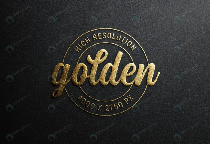 logo mockup black paper with gold embossed effect crc1926b570 size105.77mb 1 - title:موکاپ لوگوی طلایی روی کاغذ مشکی - اورچین فایل - format:PSD - فتوشاپ - sku:crc1926b570 - keywords: p_id:48323