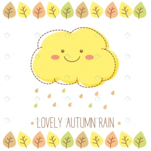 lovely autumn rain cloud with raindrops and leave crce87cb753 size1mb - title:Home - اورچین فایل - format: - sku: - keywords: p_id:18