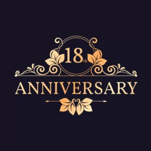 luxury 18th anniversary logo theme crc05434c20 size670.11kb - title:Home - اورچین فایل - format: - sku: - keywords: p_id:18