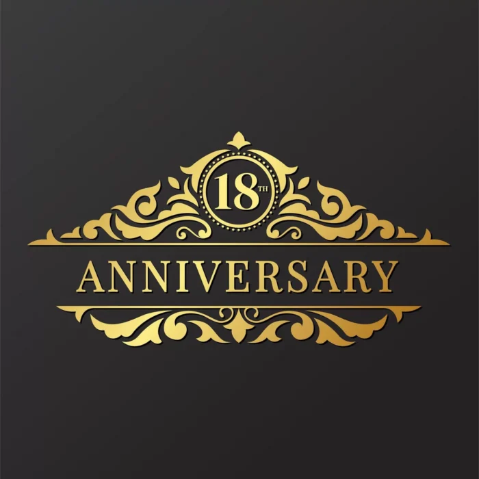 luxury 18th anniversary logo crc96e4c4f4 size782.62kb - title:دانلود وکتور نشان سالگرد طرح فلورال - اورچین فایل - format:EPS - وکتور - sku:crc96e4c4f4 - keywords: p_id:38411