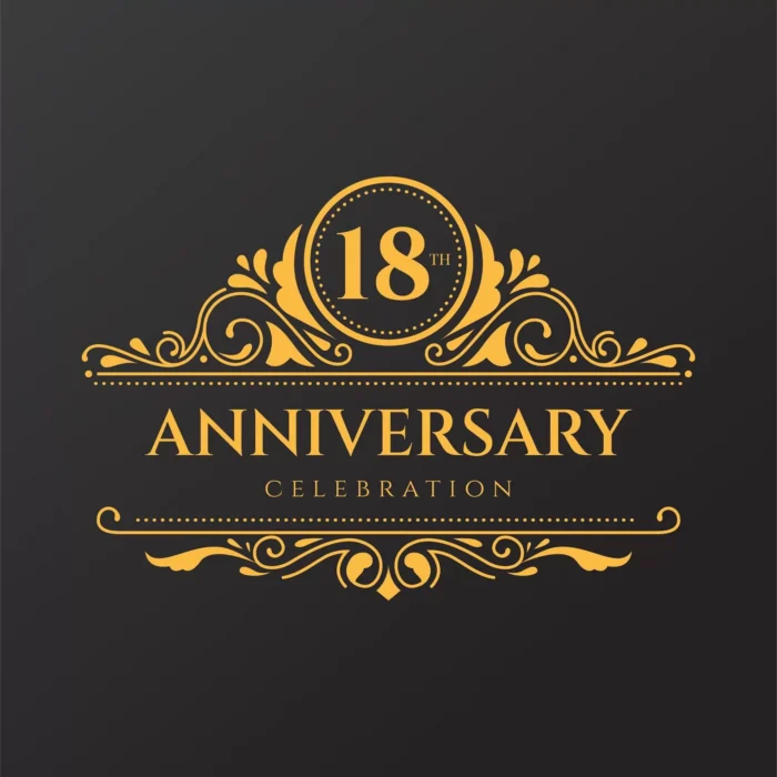 luxury 18th anniversary logo crcc19ad36e size649.21kb - title:دانلود نشان لاکچری با فرمت وکتور - اورچین فایل - format:EPS - وکتور - sku:crcc19ad36e - keywords: p_id:38415