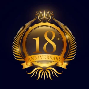 luxury 18th anniversary logo crcd128822a size1.21mb - title:Home - اورچین فایل - format: - sku: - keywords: p_id:18