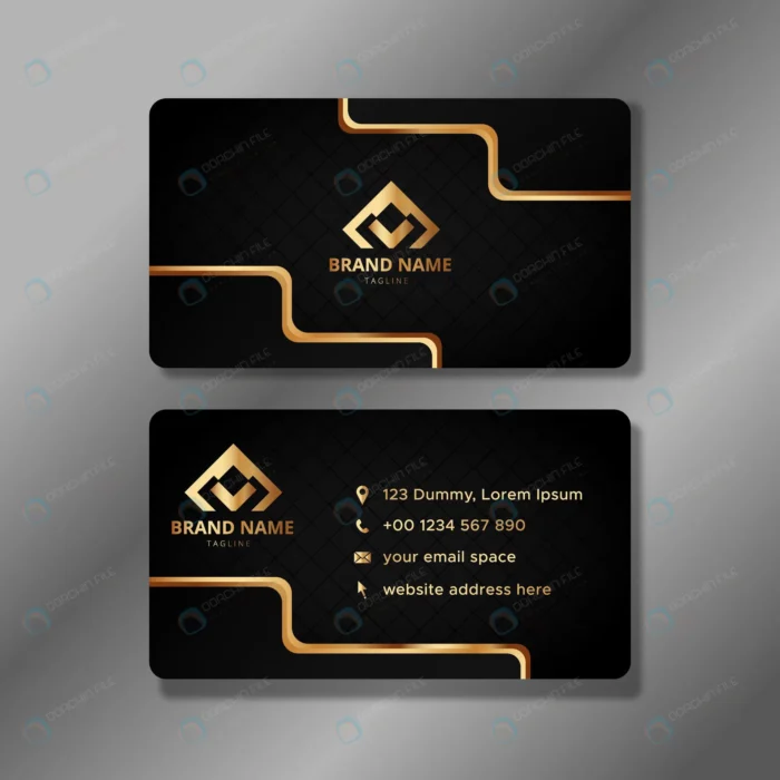 luxury black gold business identity cards crc1a03001c size6.64mb - title:قالب کارت ویزیت مشکی - اورچین فایل - format:EPS - وکتور - sku:crc1a03001c - keywords: p_id:80361