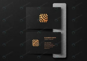 luxury business card mockup with gold foil effect crc33a7c5f8 size144.05mb - title:Home - اورچین فایل - format: - sku: - keywords: p_id:18