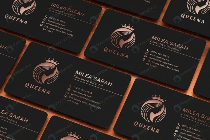 luxury business card mockup with rose gold logo l crca74c28d2 size145.2mb 1 - title:موکاپ کارت ویزیت لایه باز رز گلد - اورچین فایل - format:PSD - فتوشاپ - sku:crca74c28d2 - keywords: p_id:48419