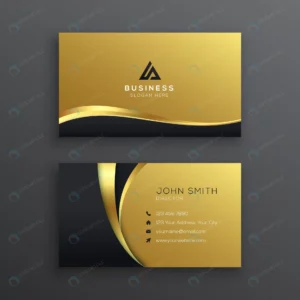 luxury business card template with golden wave.jp crc5e2efbf6 size1.63mb - title:Home - اورچین فایل - format: - sku: - keywords: p_id:18