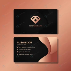 luxury business card template with rose gold shap crcac40fb66 size4.73mb - title:Home - اورچین فایل - format: - sku: - keywords: p_id:18