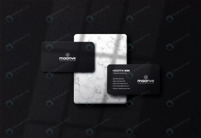 luxury dark business card logo mockup crc7a9bece4 size67.30mb - title:دانلود کارت ویزیت لایه باز - اورچین فایل - format:PSD - فتوشاپ - sku:crc7a9bece4 - keywords: p_id:79597