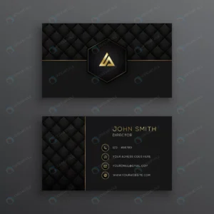 luxury dark business card template with geometric rnd718 frp23304516 - title:Home - اورچین فایل - format: - sku: - keywords: p_id:18