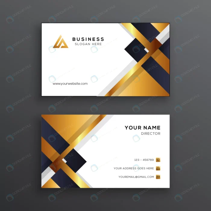 luxury geometric golden business card template.jp crc0a7b1db8 size1.07mb - title:قالب آماده کارت تجاری - اورچین فایل - format:EPS - وکتور - sku:crc0a7b1db8 - keywords: p_id:80385