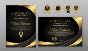 luxury gold black halftone certificate with gold crcff88071b size18.49mb - title:Home - اورچین فایل - format: - sku: - keywords: p_id:18