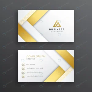 luxury gold white business card template crc267902ee size1.33mb - title:Home - اورچین فایل - format: - sku: - keywords: p_id:18