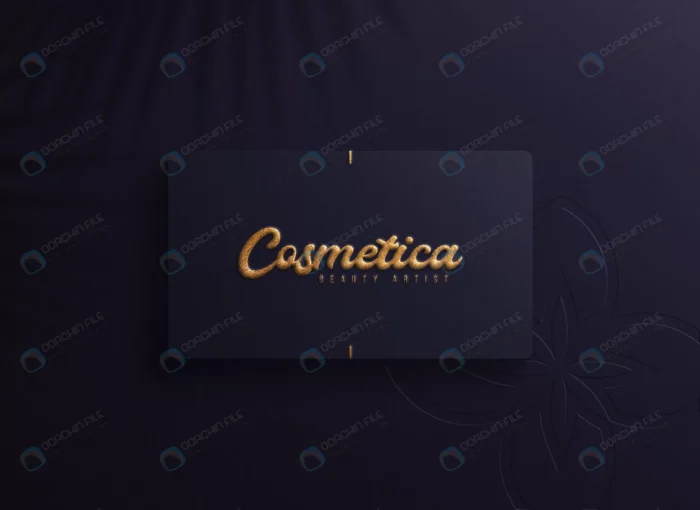 luxury logo mockup dark business card crc6c39a1fa size39.15mb - title:قالب لایه باز کارت ویزیت تجاری - اورچین فایل - format:PSD - فتوشاپ - sku:crc6c39a1fa - keywords: p_id:79615