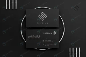 luxury modern black business card mockup crcafa55f0c size203.69mb - title:Home - اورچین فایل - format: - sku: - keywords: p_id:18