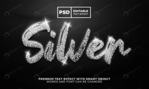 luxury silver glitter shiny editable text effect crc02478ee0 size16.19mb - title:Home - اورچین فایل - format: - sku: - keywords: p_id:18