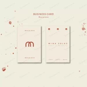 macarons shop vertical business card template crc8ec8b4ac size0.60mb - title:Home - اورچین فایل - format: - sku: - keywords: p_id:18