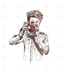 male photographer with camera hand drawn sketch v crcd620a976 size3.06mb - title:Home - اورچین فایل - format: - sku: - keywords: p_id:18