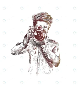 male photographer with camera hand drawn sketch v crcd620a976 size3.06mb - title:Home - اورچین فایل - format: - sku: - keywords: p_id:18