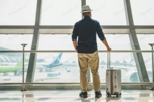 male traveler wearing gray hat preparing travel crc5148abf1 size5.87mb 5910x3932 - title:Home - اورچین فایل - format: - sku: - keywords: p_id:18