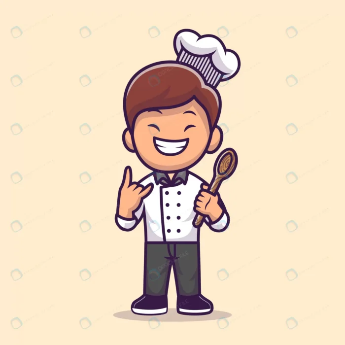 man chef cooking cartoon illustration crcb48a4998 size0.66mb - title:وکتور کارتونی کاراکتر سرآشپز شاد - اورچین فایل - format:EPS - وکتور - sku:crcb48a4998 - keywords: p_id:61995