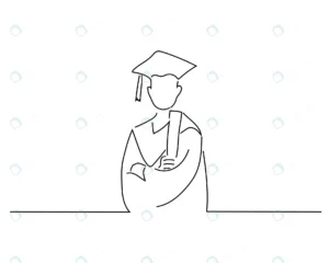 man graduation sketch continuous line art illustr crc3183d50f size0.47mb - title:Home - اورچین فایل - format: - sku: - keywords: p_id:18