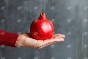 man holding his hand ripe big red pomegranate crceae43a17 size8.55mb 6240x4160 - title:Home - اورچین فایل - format: - sku: - keywords: p_id:18