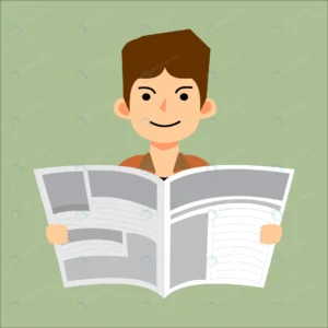 man reading newspaper vector illustration rnd940 frp31922499 - title:Home - اورچین فایل - format: - sku: - keywords: p_id:18