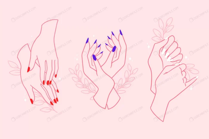 manicure hand collection crc28ae6a74 size1.84mb - title:مجموعه وکتور دست با لاک - اورچین فایل - format:EPS - وکتور - sku:crc28ae6a74 - keywords: p_id:93897