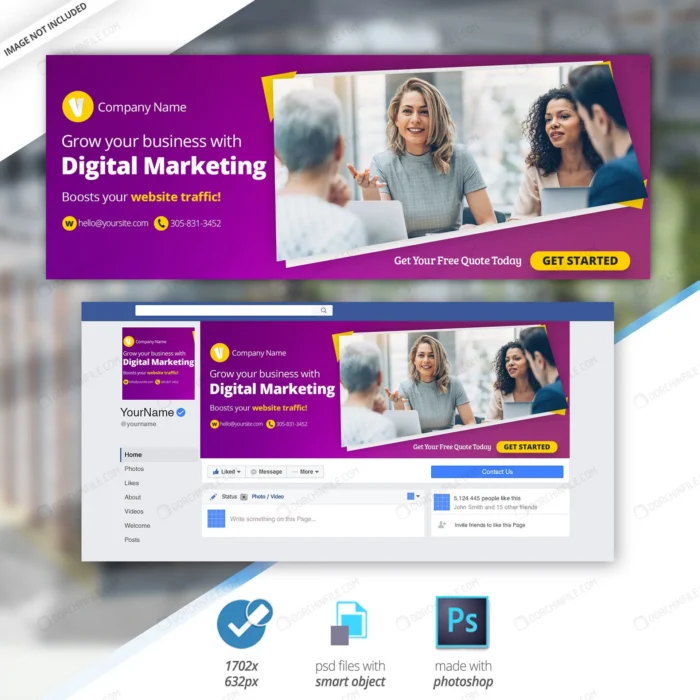 marketing business facebook timeline cover banner crc573bb2ed size3.14mb - title:کاور فیسبوک و قالب بنر دیجیتال مارکتینگ - اورچین فایل - format:PSD - فتوشاپ - sku:crc573bb2ed - keywords: p_id:105963