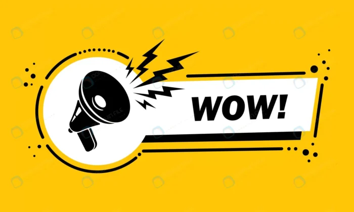 megaphone with wow speech bubble banner loudspeak crc30761c97 size0.83mb - title:وکتور بلندگو با حباب گفتاری - اورچین فایل - format:EPS - وکتور - sku:crc30761c97 - keywords: p_id:90117