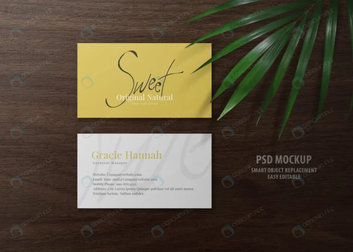 minimal business card mockup wooden desk crccd4f6018 size77.57mb - title:موکاپ کارت ویزیت مینیمال تجاری - اورچین فایل - format:PSD - فتوشاپ - sku:crccd4f6018 - keywords: p_id:60501