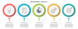 minimal timeline circle infographic template 5 op crc28ecf6f7 size1.36mb - title:Home - اورچین فایل - format: - sku: - keywords: p_id:18