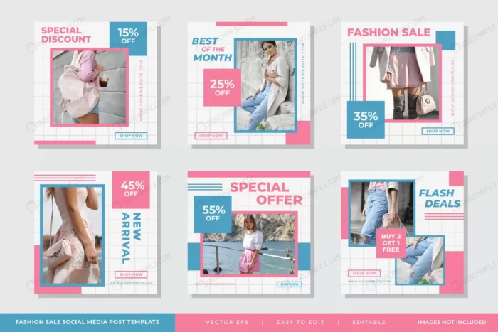 minimalist fashion square banner template set crcc3a1570c size3.53mb - title:قالب پست اینستاگرام فروش محصول - اورچین فایل - format:EPS - وکتور - sku:crcc3a1570c - keywords:قالب پست اینستاگرام فروش محصول p_id:102303