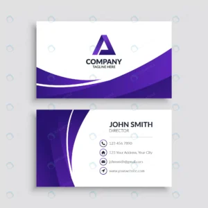 minimalist purple wave business card template crc7ece1ff5 size0.67mb - title:Home - اورچین فایل - format: - sku: - keywords: p_id:18