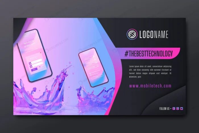 mobile tech instagram banner crcb6776f87 size3.41mb - title:قالب بنر تبلیغاتی موبایل - اورچین فایل - format:EPS - وکتور - sku:crcb6776f87 - keywords: p_id:93981