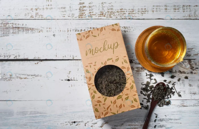 mock up design paper tea packaging rnd385 frp31521495 - title:موکاپ بسته بندی کاغذی چای - اورچین فایل - format:PSD - فتوشاپ - sku:frp31521495 - keywords: p_id:67838
